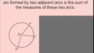Geo 9 3 Arcs and Central Angles