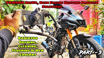Yamaha R15V4 R15M Coolant Change,Radiator Cleaning & Flushing|Heating Issue Solution|Major Servicing