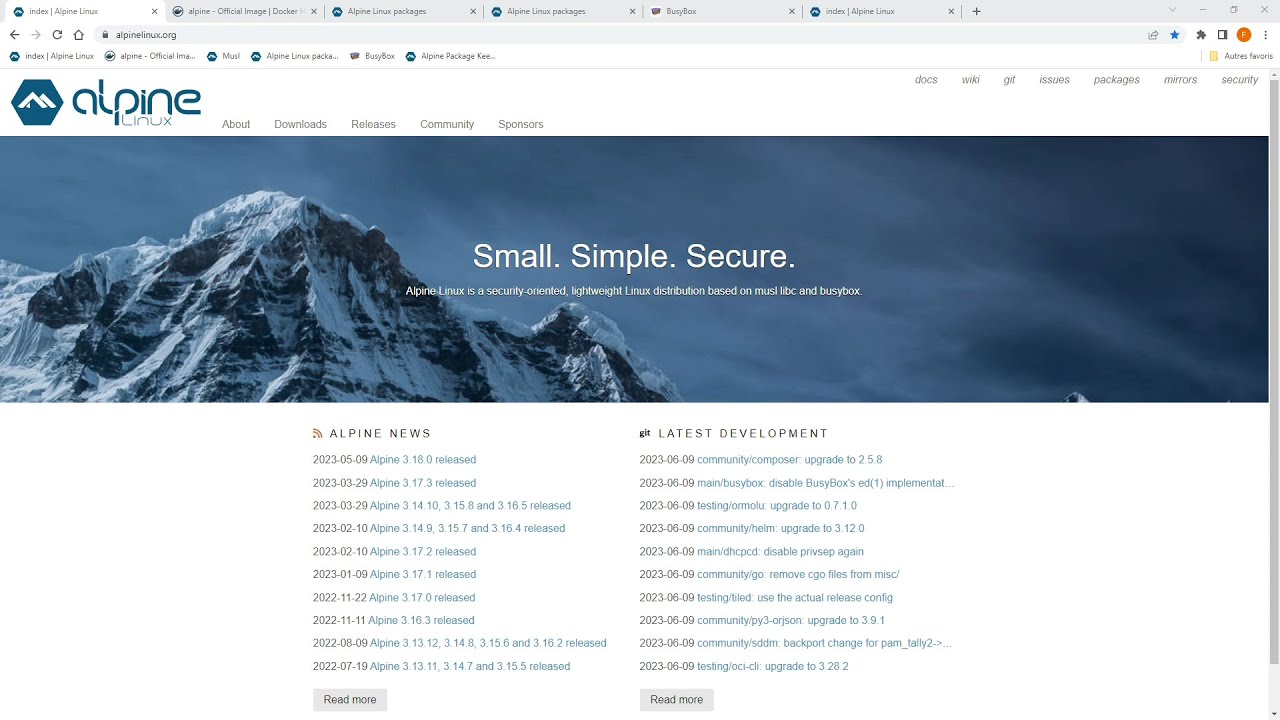 ALPINE LINUX en 5 minutes : MUSL, BUSYBOX, APK, OPENRC - YouTube