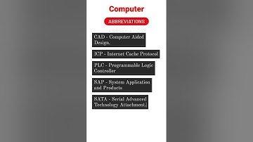 Computer Abbreviations #shortsvideo #shorts