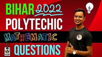 Bihar Polytechnic Math Live Class | Math Polytechnic Live Class 2023| Polytechnic Entrance Exam 2023