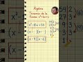 Factorización de Trinomios x²+bx+c | Álgebra Básica 🧮 #matematicas