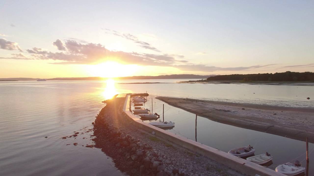 A Sunset At Jeløya, Moss Norway, With My Drone