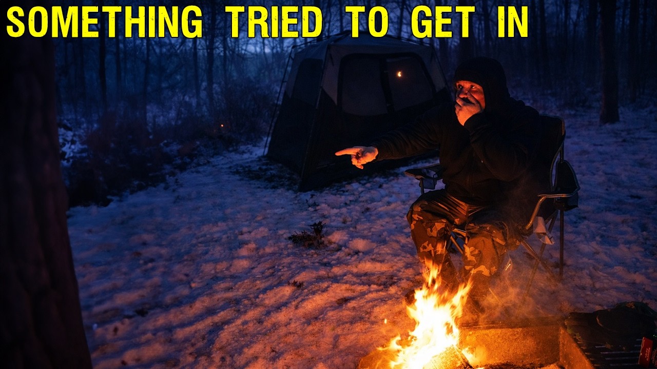 It tried to GET INTO MY TENT - TERRIFYING night of CAMPING