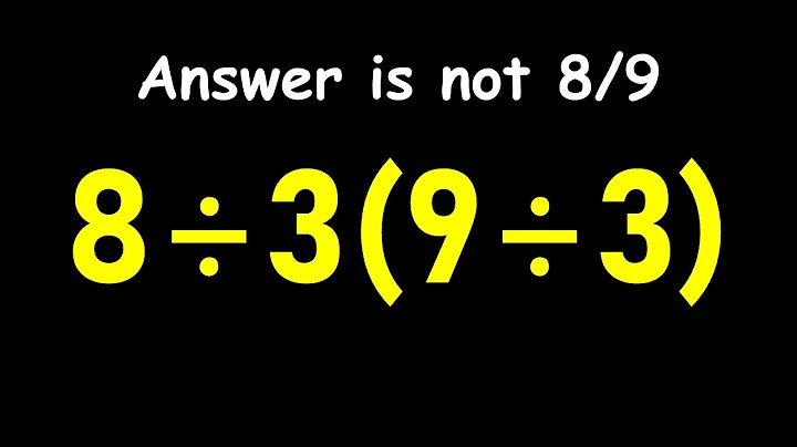 Most People Get This Simple Math Question Wrong!
