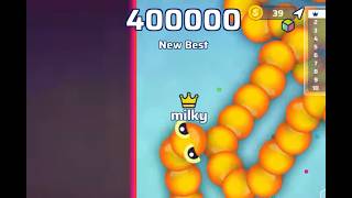 snake.io 400k points world record screenshot 1