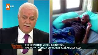 İlginç Olay Hasta Yatağında Su Var Gibi Abdest Aldı