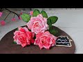 DIY Ribbon Rose Flower | Easy Handmade Ribbon Roses Tutorial | Beautiful Satin Ribbon Flowers