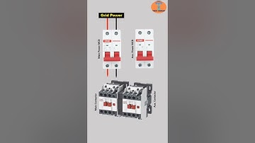 Master and auxiliary contactor interlocking connection diagram #shorts #wiring #electrical #video