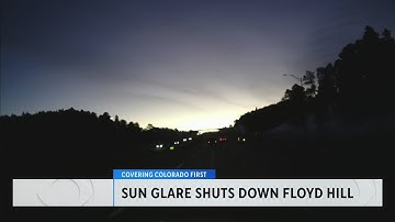 Sun glare danger prompts closures of eastbound I-70 in Colorado every morning through February