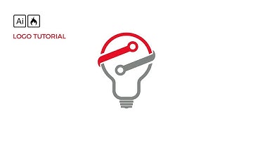 Electrician Logo | Light Bulb Vector | Adobe Illustrator Tutorial
