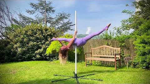 Pole Combo Tutorial: Baby Jade + Hip Hold + Pole Split + Crossed Knees Allegra (Intermediate Level)