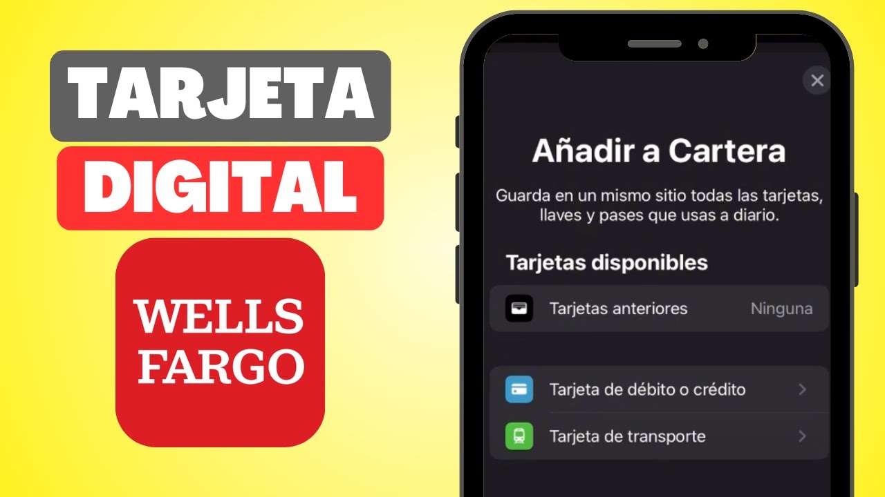 Cómo USAR TARJETA DIGITAL Wells Fargo (Guia Completa) - YouTube