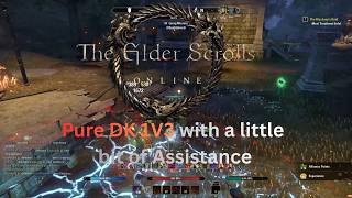 ESO PvP 1VX Pure DK (1V3) okay random teammate supported the 3rd kill