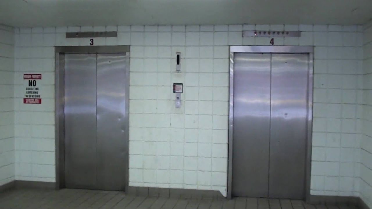 Long Traction Elevators at Kiener West Parking Garage, St. Louis, MO