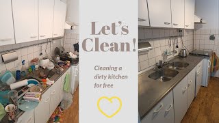 Cleaning a Depression Kitchen | For FREE #asmr #depression