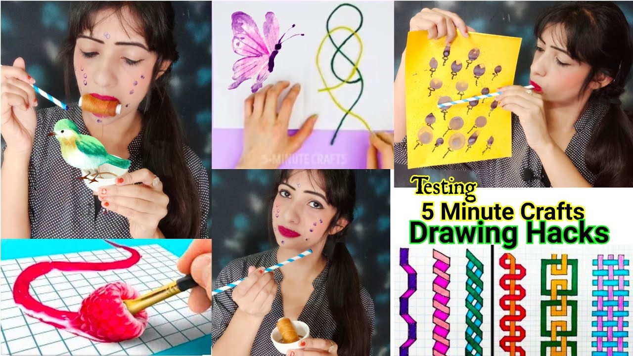 Testing Out Magical Drawing Hacks By 5 Minute Crafts *Unbelievable ...