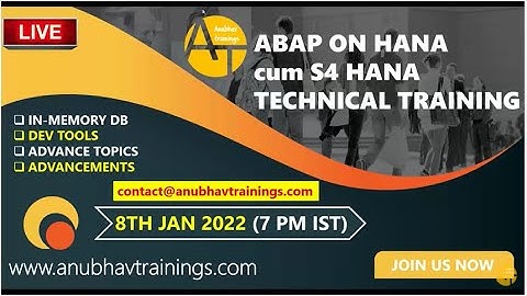 ABAP on HANA cum S/4HANA with CDS Views and AMDP | SAP ABAP on HANA Training for Beginners