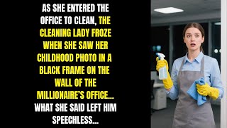 The Maid Froze When She Saw Her Childhood Photo in the Millionaire’s Office 😱🖼️