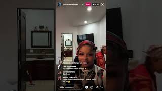 Fans are mad at chrisean rock for Changing her newborn name￼ ig live