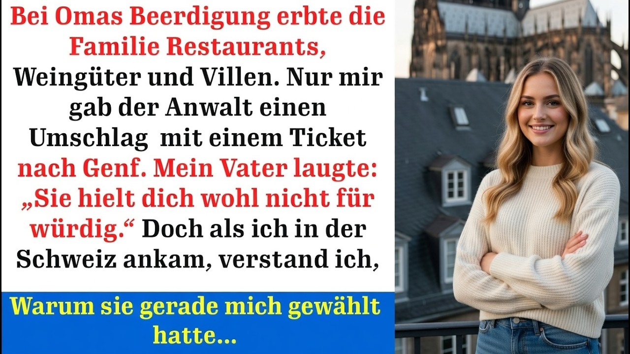 Bei Omas Beerdigung bekam ich nur ein Ticket – doch in Genf wartete ihr Geheimnis