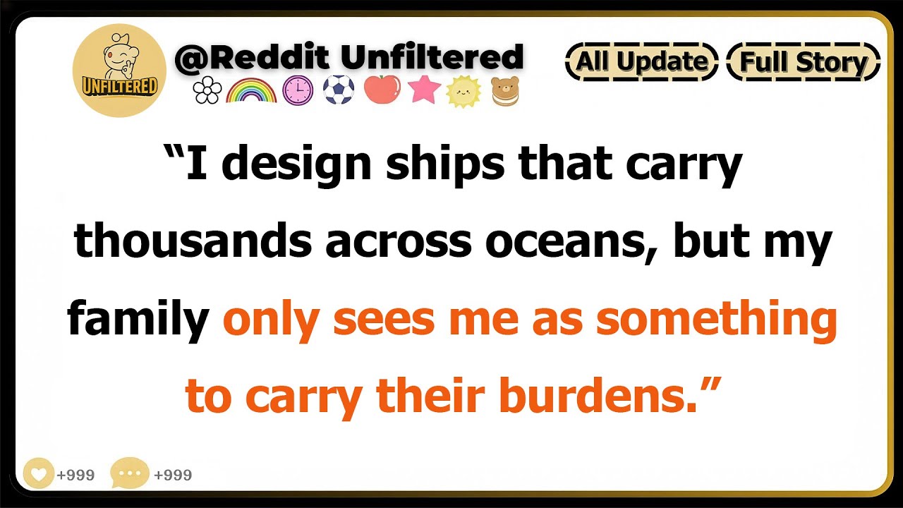 I design ships that carry thousands across oceans, but my family only sees me as...