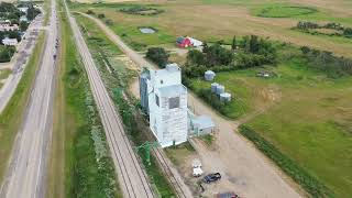 Vibank,  Saskatchewan  Grain Elevator  (Drone Video)