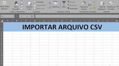 Excel - Importar arquivo CSV