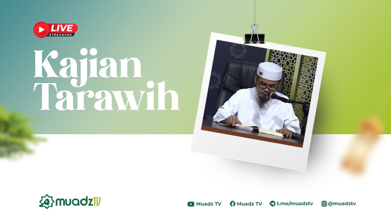 🔴 [LIVE] KAJIAN TARAWIH #10 | MUAWIYAH BIN ABU SUFYAN
