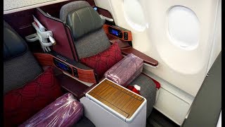 Qatar Airways Business Class  - Airbus A330 - Doha to Istanbul + Al Mourjan Business Lounge