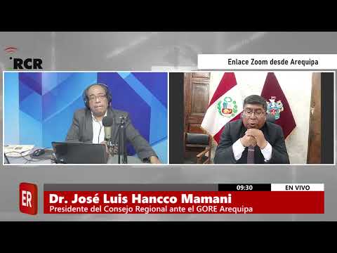 ENTREVISTA A JOSE LUIS HANCCO, PRESIDENTE DEL CONSEJO REGIONAL DEL GOBIERNO REGIONAL DE AREQUIPA