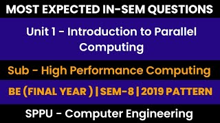 Most Expected In-Sem Questions for HPC Unit 1 | SPPU BE Sem 8