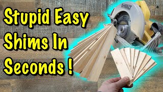 Keep ALL your Fingers Making Wood Shims! 4 Quick + Simple DIY Methods
