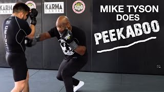 Mike Tyson DEMOS BADASS "Peekaboo" PUNCH!