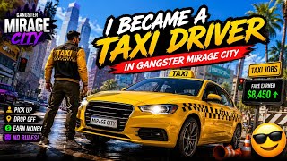 I Became a Taxi Driver in Gangster Mirage City 🚕😂 Also Got a New Car! 🤯🥳 screenshot 5