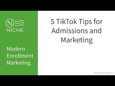 5 TikTok Tips for Admissions and Marketing