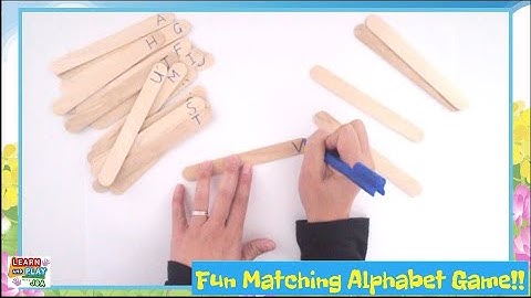 Fun, Easy DIY Matching Alphabet Letters Game!