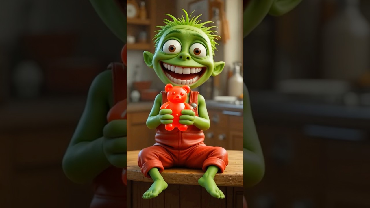 Tom sings eat tiny to huge candy gummy bears asmr