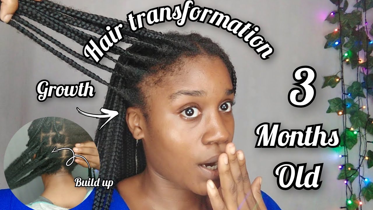 My Hair Grewww🙀// Taking Down my 3 months old Braids 