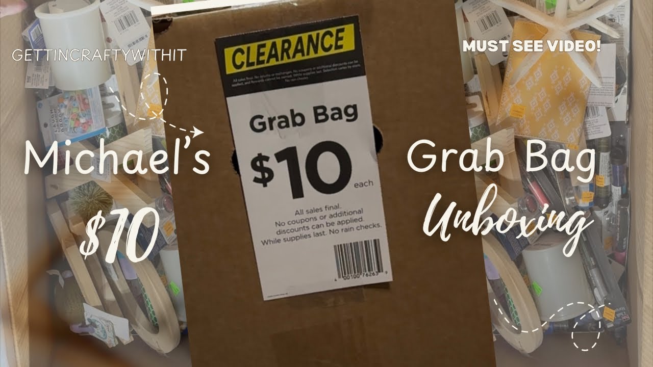 Michael’s $10 Grab Bag unboxing 1 of 4 boxes