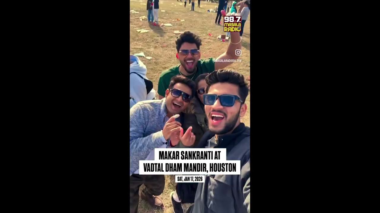 Kite Flying Festival at VADTAL DHAM Houston | Masala Radio 98.7fm 