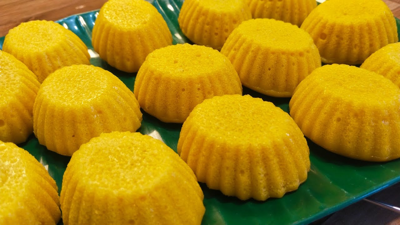 Apam labu kuning | lembut gebu dan berlemak