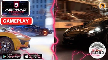 Asphalt 9 : Legends VS Grid Autosport Quick Gameplay Comparison #realisticgames #bestracinggames