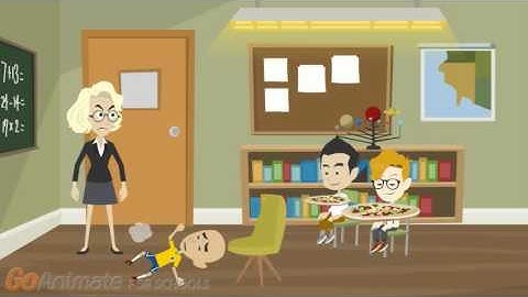 Caillou throws a tantrum in class/ grounded