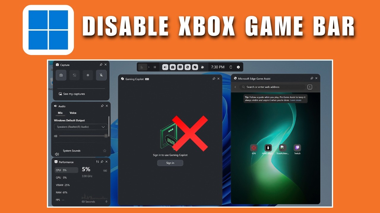 How To Disable Game Bar In Windows 11 2026 Remove Xbox Game Bar YouTube 