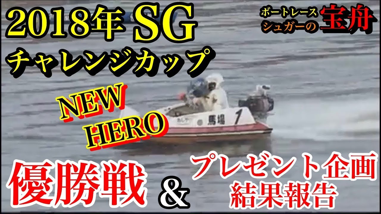 ボートレース 競艇 2018年チャレンジカップ 新しいヒーロー誕生のsg プレゼント企画結果報告 Youtube