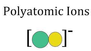Chemistry Basics 7: Polyatomic Ions