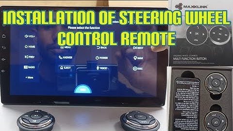 How to install maxxlink steering wheel control remote