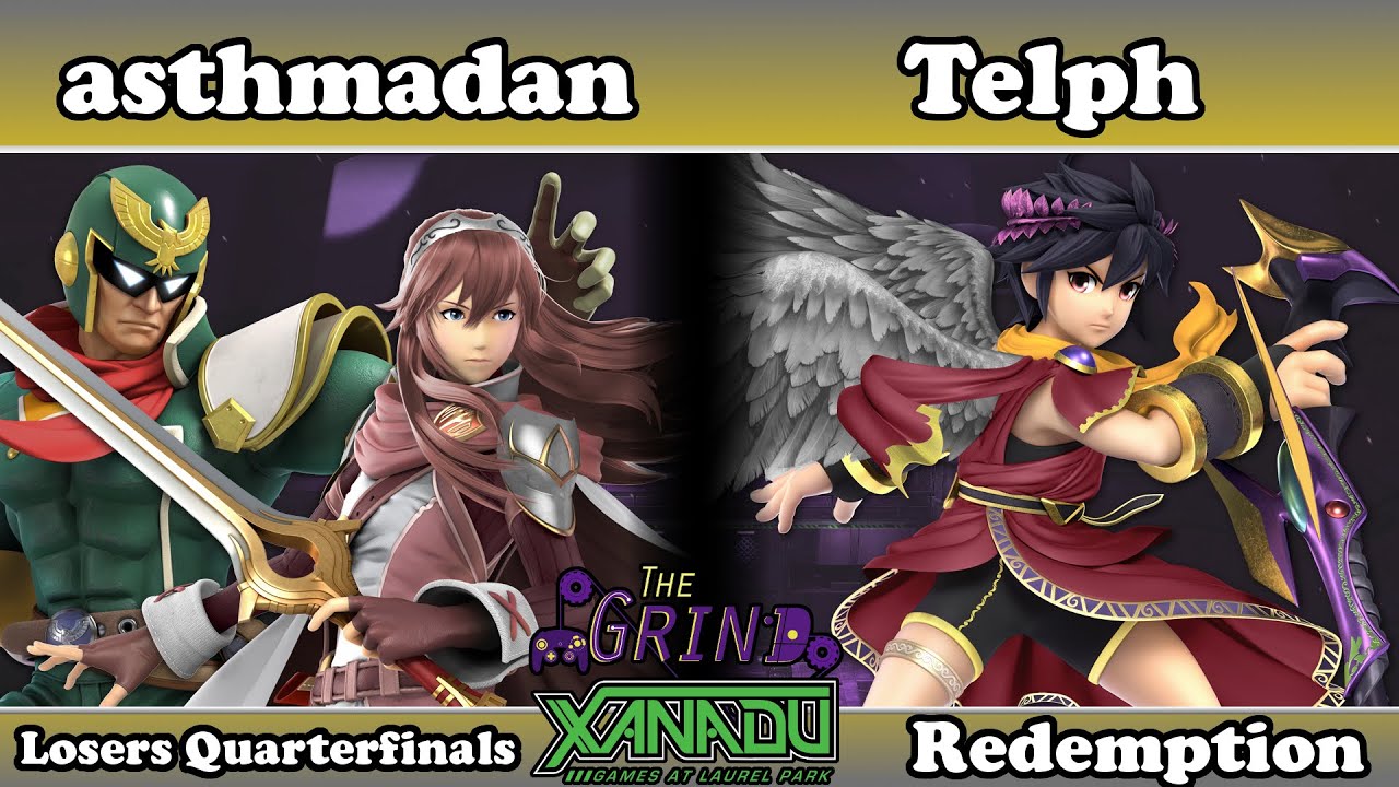 The Grind 98 asthmadan (Lucina, Captain Falcon) vs Telph (Dark Pit) Redemption Losers Quarters