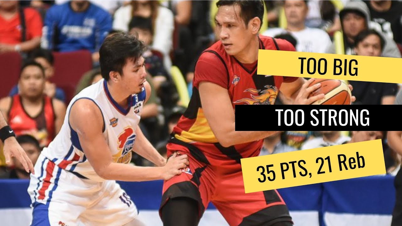 June mar Fajardo PBA  finals Game 1 Highlights  - 35 Pts, 21 Rebs, BEAST! (May 1, 2019)